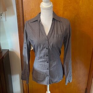 Express Charcoal Button-Down Women's Shirt
